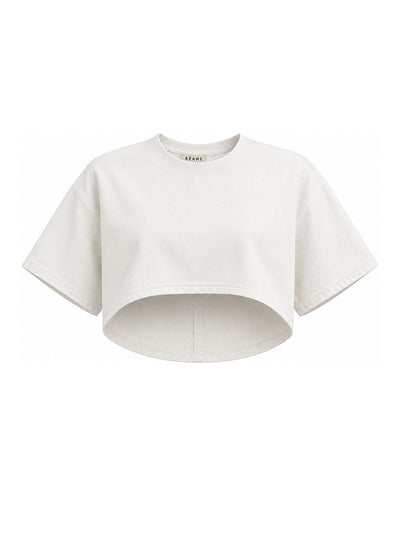 Relaxed Drill Crop Top