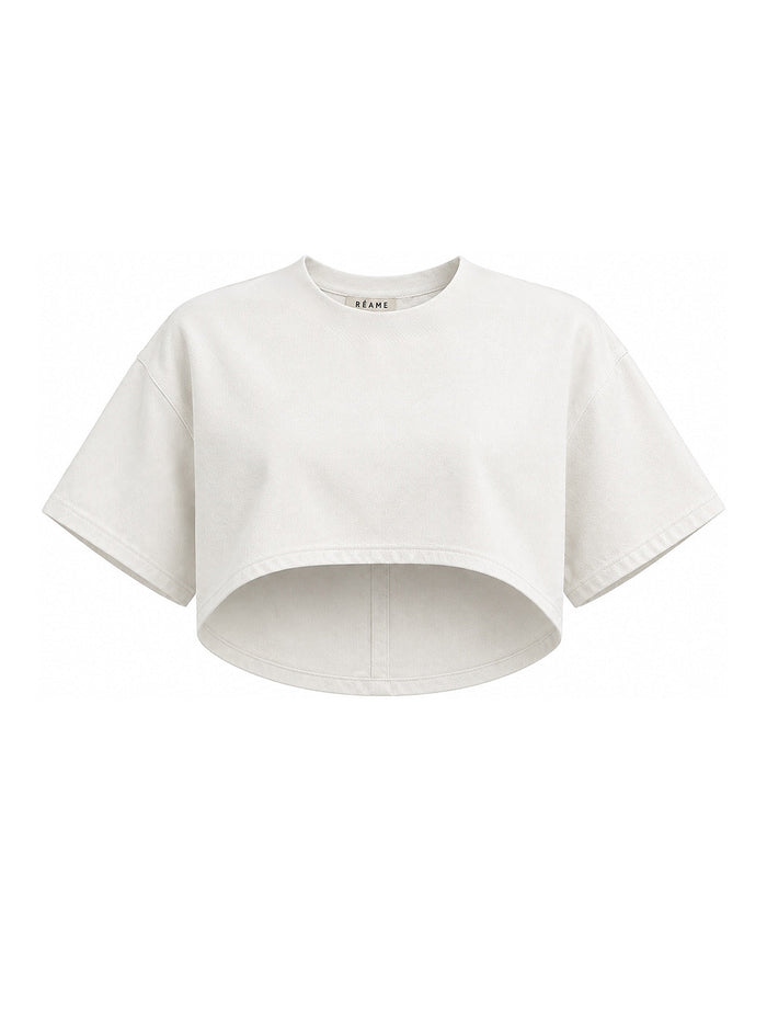 Relaxed Drill Crop Top