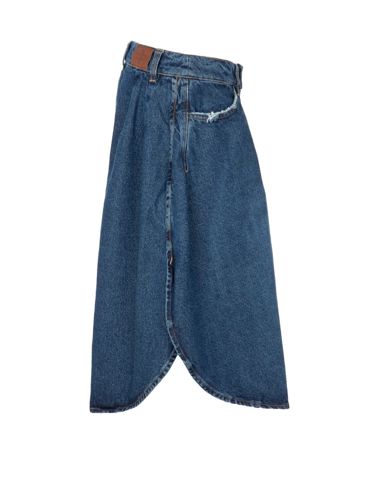 Sculpted Denim Bermuda