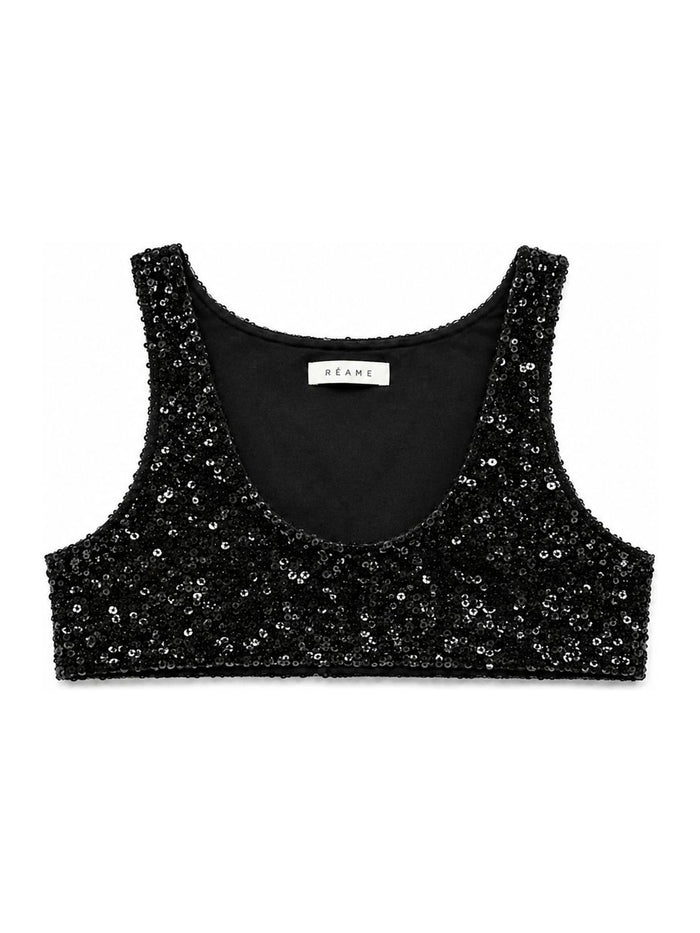 Sequin Crop Top