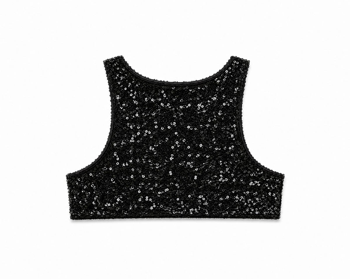 Sequin Crop Top