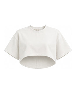 Relaxed Drill Crop Top